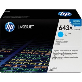 Mực In Laser Màu HP 643A Cyan Original LaserJet Toner Cartridge (Q5951A) Mực In Laser Màu HP 643A Cyan Original LaserJet Toner Cartridge (Q5951A)