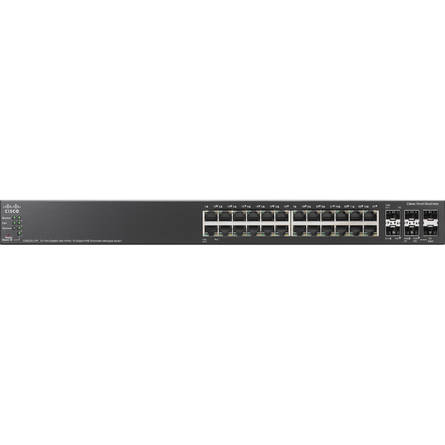 Cisco SG500X-24P 24P GB POE With 4Port 10GB Stackable Managed Switch (SG500X-24P-K9-G5)