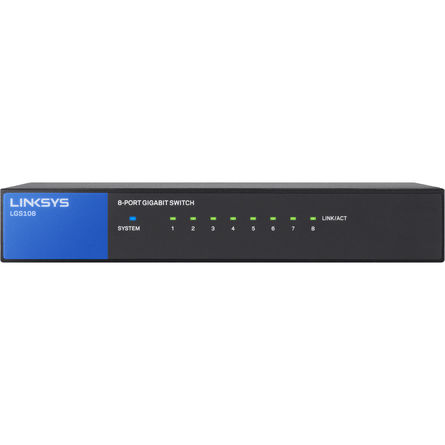 Linksys LGS108 8-Port Business Desktop Gigabit Swich (LGS108-AP)