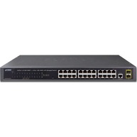 Planet 24-Port 10/100/1000T 802/3at PoE + 2-Port 100/1000X SFP Managed Switch (GS-4210-24P2S)