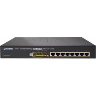 Planet 8-Port 10/100/1000Mbps 802.3at PoE Desktop Switch (GSD-808HP)