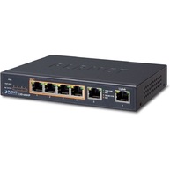 Planet 4-Port 10/100/1000T 802.3at PoE + 2-Port 10/100/1000T Desktop Switch (GSD-604HP)
