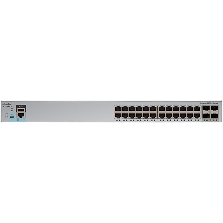 Cisco Catalyst 2960-L 24-Port Gigabit Ethernet + 4 x Gigabit SFP Switch (WS-C2960L-24TS-AP)