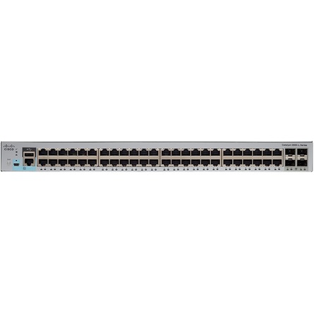 Cisco Catalyst 2960-L 48-Port Gigabit Ethernet + 4 x Gigabit SFP Switch (WS-C2960L-48TS-AP)