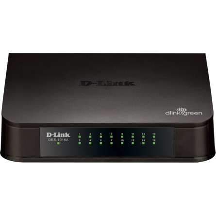 D-Link 16-Port Fast Ethernet Desktop Switch (DES-1016A)