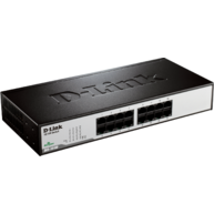 D-Link 16‑Port Fast Ethernet Unmanaged Desktop Switch (DES-1016D)