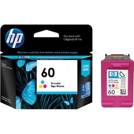 HP 60 Tri-color Original Ink Cartridge (CC643WA) HP 60 Tri-color Original Ink Cartridge (CC643WA)
