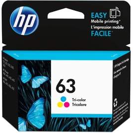 HP 63 Tri-color Original Ink Cartridge (F6U61AA) HP 63 Tri-color Original Ink Cartridge (F6U61AA)