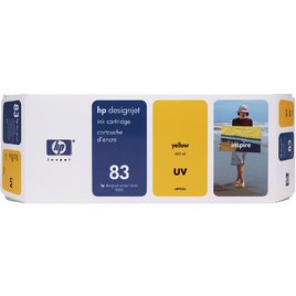 HP 83 680-ml Yellow DesignJet UV Ink Cartridge (C4943A) HP 83 680-ml Yellow DesignJet UV Ink Cartridge (C4943A)
