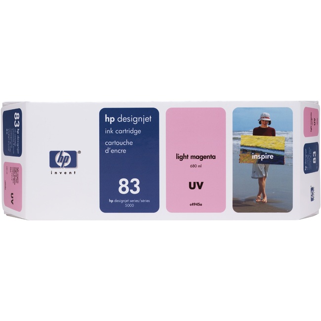 HP 83 680-ml Light Magenta DesignJet UV Ink Cartridge (C4945A)