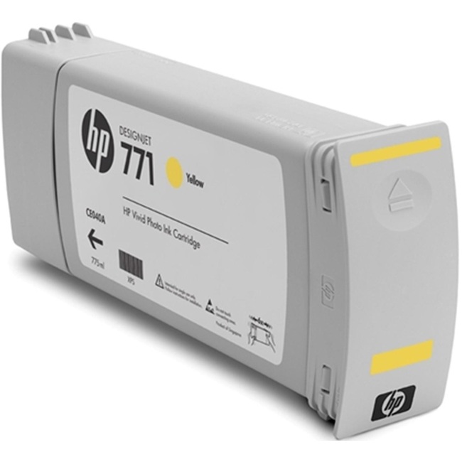 HP 771 775-ml Yellow DesignJet Ink Cartridge (CE040A)