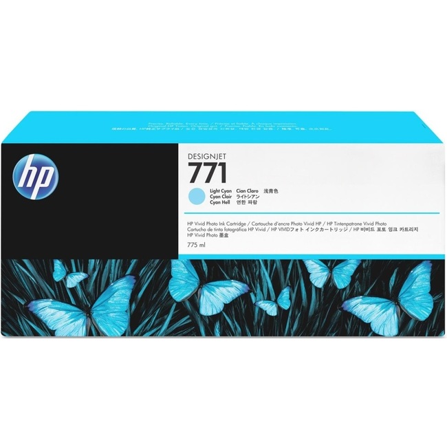 HP 771 775-ml Light Cyan DesignJet Ink Cartridge (CE042A)