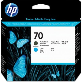 HP 70 Matte Black and Cyan DesignJet Printhead (C9404A) HP 70 Matte Black and Cyan DesignJet Printhead (C9404A)