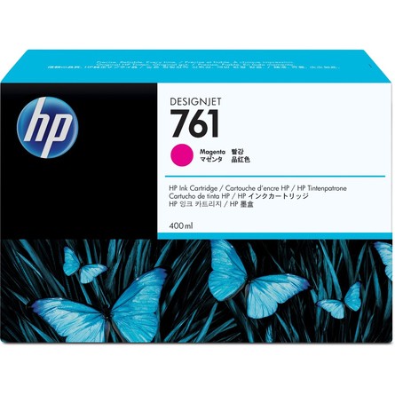 HP 761 400-ml Magenta DesignJet Ink Cartridge (CM993A)