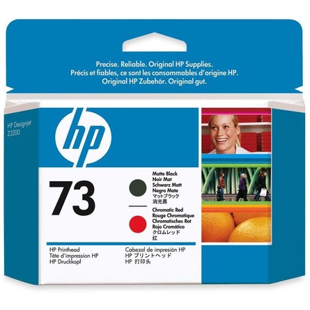 HP 73 Matte Black and Chromatic Red DesignJet Printhead (CD949A)