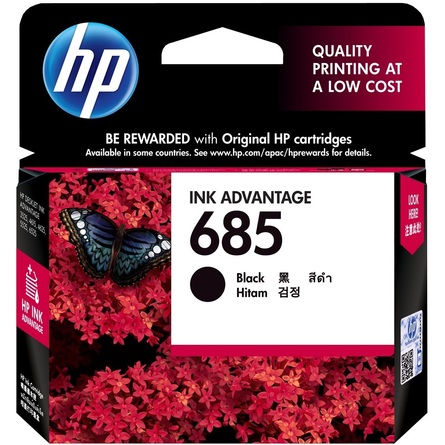 HP 685 Black Original Ink Advantage Cartridge (CZ121AA)