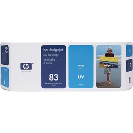 HP 83 680-ml Cyan DesignJet UV Ink Cartridge (C4941A) HP 83 680-ml Cyan DesignJet UV Ink Cartridge (C4941A)