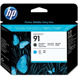 HP 91 Matte Black and Cyan DesignJet Printhead (C9460A) HP 91 Matte Black and Cyan DesignJet Printhead (C9460A)