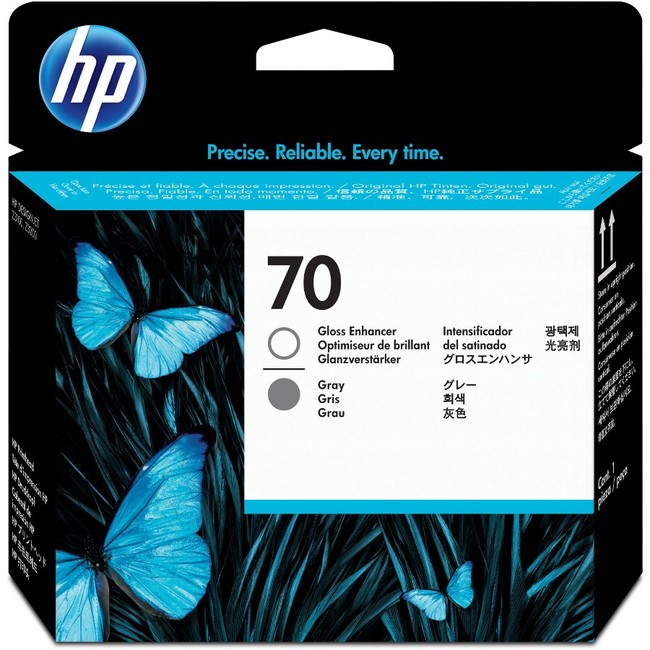 HP 70 Gloss Enhancer and Gray DesignJet Printhead (C9410A)
