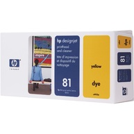 HP 81 Yellow DesignJet Dye Printhead and Printhead Cleaner (C4953A)