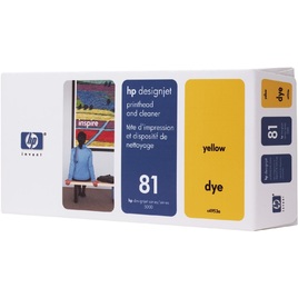 HP 81 Yellow DesignJet Dye Printhead and Printhead Cleaner (C4953A) HP 81 Yellow DesignJet Dye Printhead and Printhead Cleaner (C4953A)