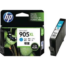 HP 905XL High Yield Cyan Original Ink Cartridge (T6M05AA) HP 905XL High Yield Cyan Original Ink Cartridge (T6M05AA)