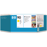 HP 90 400-ml Yellow DesignJet Ink Cartridge (C5065A)