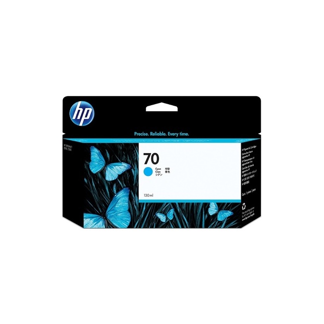 HP 70 130-ml Cyan DesignJet Ink Cartridge (C9452A)