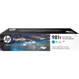 HP 981Y Extra High Yield Cyan Original PageWide Cartridge (L0R13A) HP 981Y Extra High Yield Cyan Original PageWide Cartridge (L0R13A)