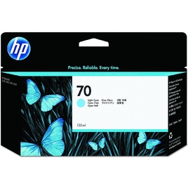 HP 70 130-ml Light Cyan DesignJet Ink Cartridge (C9390A) HP 70 130-ml Light Cyan DesignJet Ink Cartridge (C9390A)
