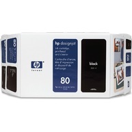 HP 80 Value Pack 350-Ml Black Ink Cartridge And Printhead (C4890A)