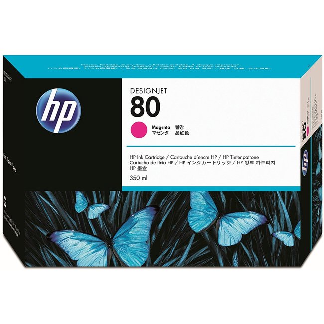 HP 80 350-ml Magenta DesignJet Ink Cartridge (C4847A)