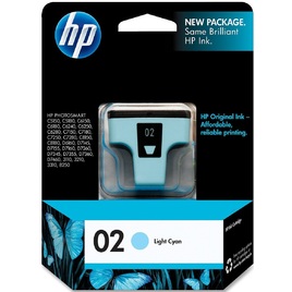 HP 02 Light Cyan Original Ink Cartridge (C8774WA) HP 02 Light Cyan Original Ink Cartridge (C8774WA)