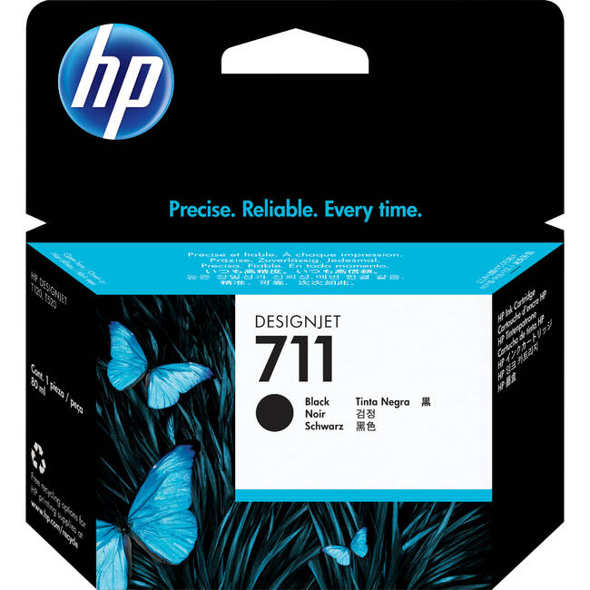 HP 711 80-ml Black Ink Cartridge (CZ133A)