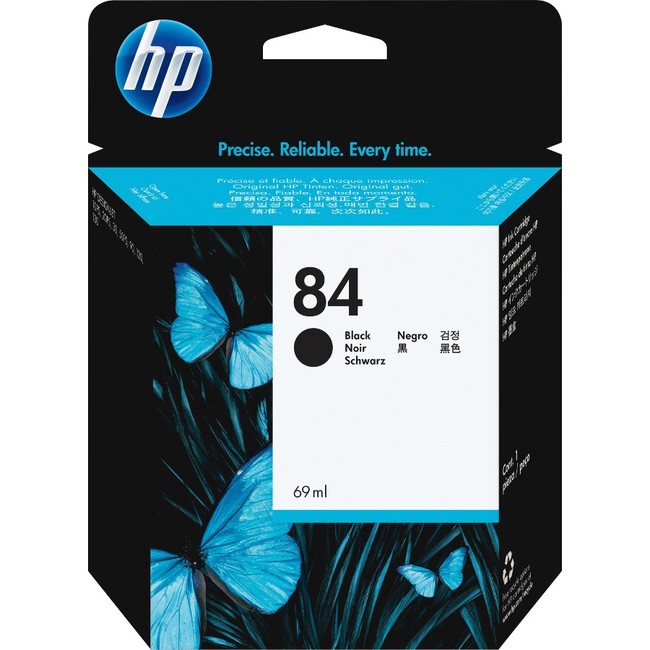 HP 84 69-ml Black DesignJet Ink Cartridge (C5016A)