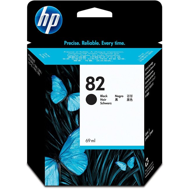 HP 82 69-ml Black DesignJet Ink Cartridge (CH565A)