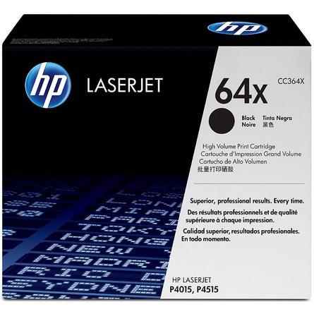 HP 64X High Yield Black Original LaserJet Toner Cartridge (CC364X)