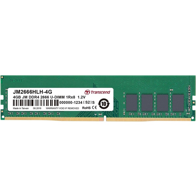 Ram Desktop Transcend JetRam 4GB (1x4GB) DDR4 2666MHz (JM2666HLH-4G)
