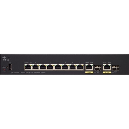 Thiết Bị Chuyển Mạch Cisco SF352-08P 8-Port 10/100 POE Managed Switch (SF352-08P-K9-EU)