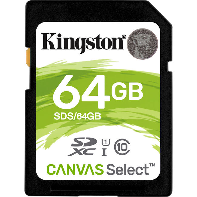 Thẻ Nhớ Kingston Canvas Select 64GB SDHC UHS-I Class 10 (SDS/64GB)