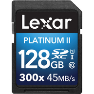 Thẻ Nhớ Lexar Platinum II 300x 128GB SDXC UHS-I Class 10 (LSD128BBNL300)
