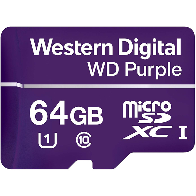 Thẻ Nhớ WD Purple 64GB microSDHC UHS-I Class 10 (WDD064G1P0A)