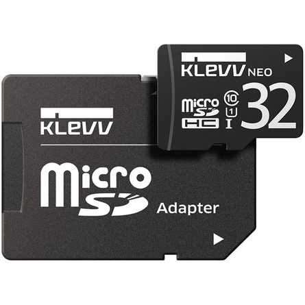 Thẻ Nhớ Essencore Klevv Neo 32GB microSDHC Class 10 UHS-I U1 + SD Adapter (U032GUC1U18-DK)