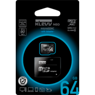 Thẻ Nhớ Essencore Klevv Neo 64GB microSDXC Class 10 UHS-I U1 + SD Adapter (U064GUC1U18-DK)