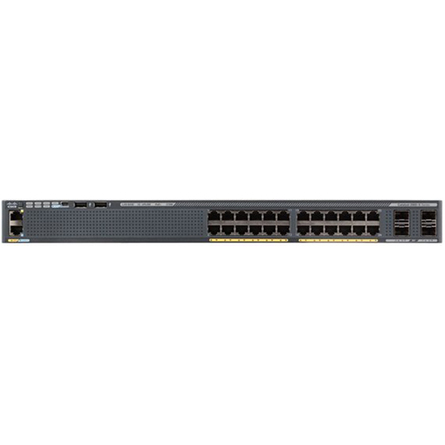 Cisco Catalyst 2960-X 24-Port Gigabit Ethernet + 4 x Gigabit SFP Switch (WS-C2960X-24TS-L)