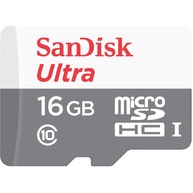 Thẻ Nhớ Sandisk Ultra 16GB microSDHC UHS-I Class 10 (SDSQUNB-016G-GN3MN)