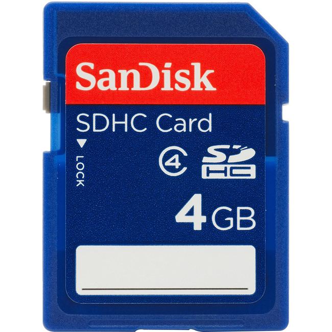 Thẻ Nhớ Sandisk 4GB SDHC Class 4 (SDSDB-004G-B35)