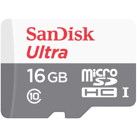 Thẻ Nhớ Sandisk Ultra 16GB microSDHC UHS-I Class 10 (SDSQUNS-016G-GN3MN)
