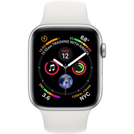 Apple Watch Series 4 GPS 44mm - Viền Nhôm Bạc - Dây Cao Su Trắng (MU6A2VN/A) Apple Watch Series 4 GPS 44mm - Viền Nhôm Bạc - Dây Cao Su Trắng (MU6A2VN/A)