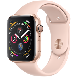 Apple Watch Series 4 GPS 44mm - Viền Nhôm Vàng - Dây Cao Su Hồng (MU6F2VN/A) Apple Watch Series 4 GPS 44mm - Viền Nhôm Vàng - Dây Cao Su Hồng (MU6F2VN/A)